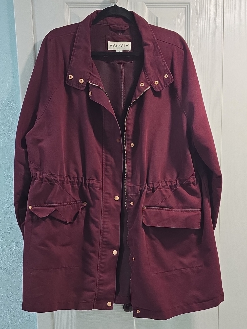 Women's Maroon Anorak Jacket